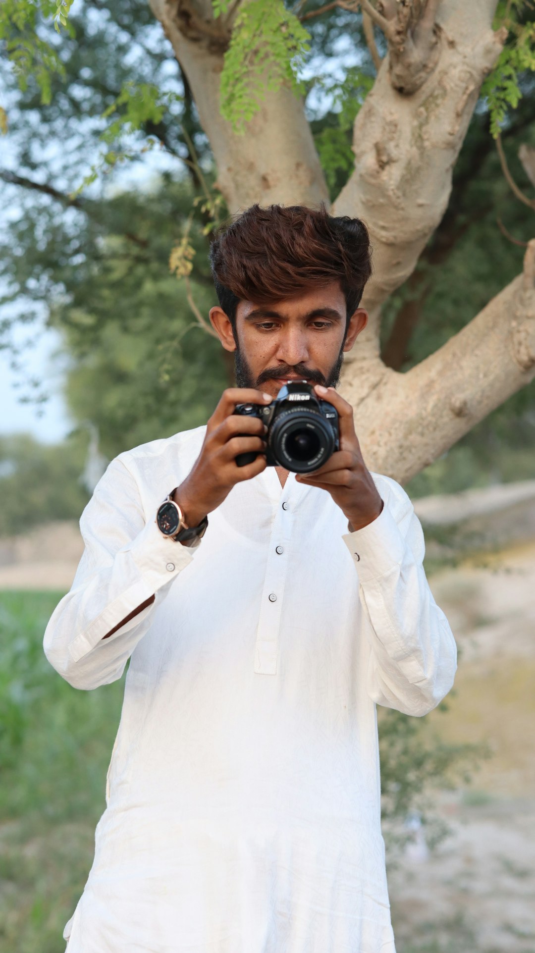 Street photograph with layered composition